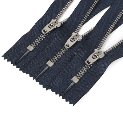 Black Brass Jean Zipper, Semi Auto Lock Slider Zipper kim loại
