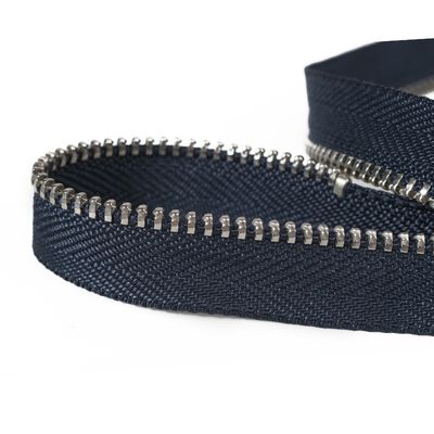 Black Brass Jean Zipper, Semi Auto Lock Slider Zipper kim loại