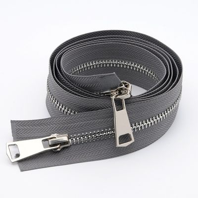 2 Way mở cuối răng bình thường kim loại khóa khóa cho áo khoác da