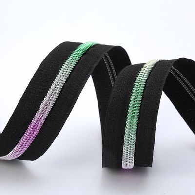 # 5 Nylon Zipper Rainbow Teeth For Garments Phố ngoại ô mặc trang phục chính thức