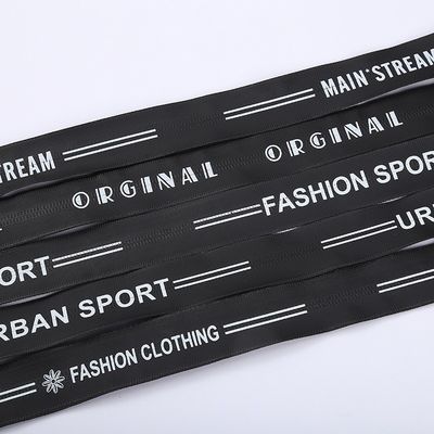 Tự động khóa zipper nylon với in thể thao cho quần áo giày túi chống nước