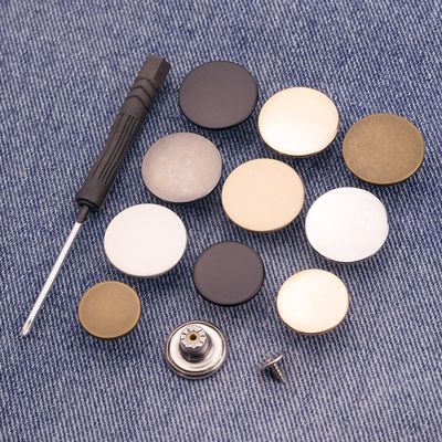 Bấm kim loại kẽm hợp kim chân nút đồng nút cho áo khoác