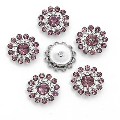 phụ kiện Trung Quốc bán buôn Rhinestone Ngọc trai Kim cương tinh kim loại nút cho quần áo tóc Bow Trung tâm