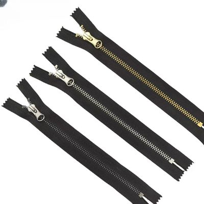 # 5 răng bình thường, 20cm kim loại bạc gần răng Zippers DALH trượt