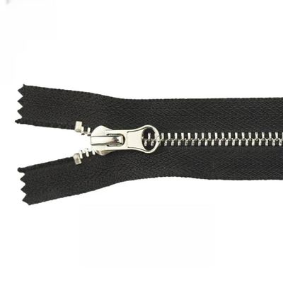 # 5 răng bình thường, 20cm kim loại bạc gần răng Zippers DALH trượt