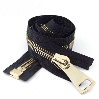 3#5#8#10#15#Métal zipper kiểu châu Âu răng mịn răng Thụy Sĩ răng bóng vàng zipper bạc đen niken tự khóa kéo kim loại zipper