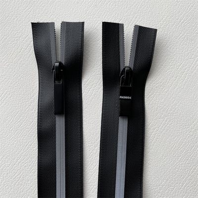 TPU/PU Water-Resistant Zipper,Waterproof Zippers with Reflective Strip on 2 Side cho ngoài trời, áo khoác, quần áo
