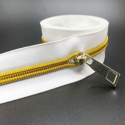 5# Nylon Zipper Gold Colorful Electroplating Teeth Gold And Silver Onion Zipper zipper nylon để bán