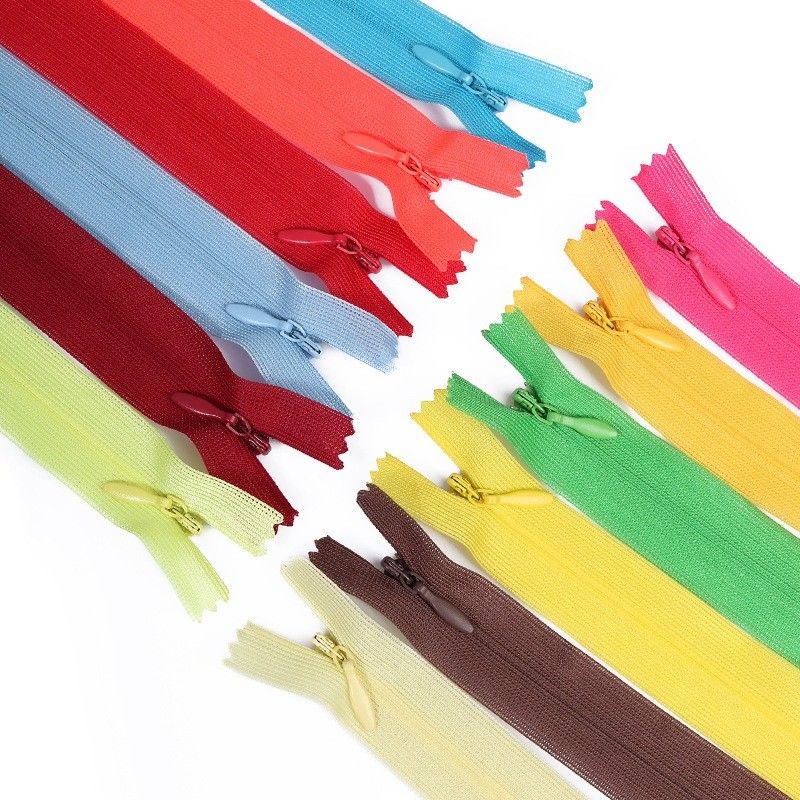 Nylon Lace Invisible Zipper Colorful Spot Throw Cushion Cushion Zipper nhựa