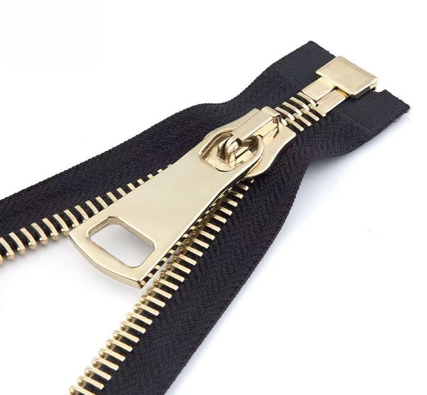 3#5#8#10#15#Métal zipper kiểu châu Âu răng mịn răng Thụy Sĩ răng bóng vàng zipper bạc đen niken tự khóa kéo kim loại zipper